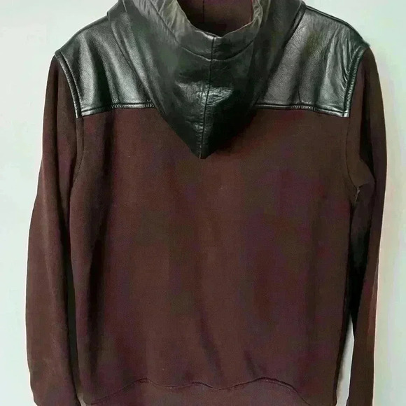 Marc by Marc Jacobs Hooded and Leather/Cotton Jacket - Picture 2 of 8